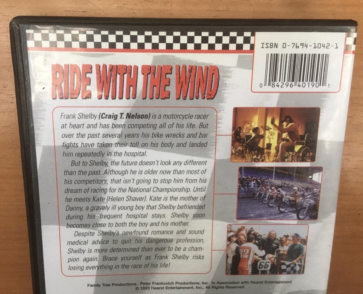 Ride With The Wind DVD Craig T Nelson Motorcycle Racer Movie