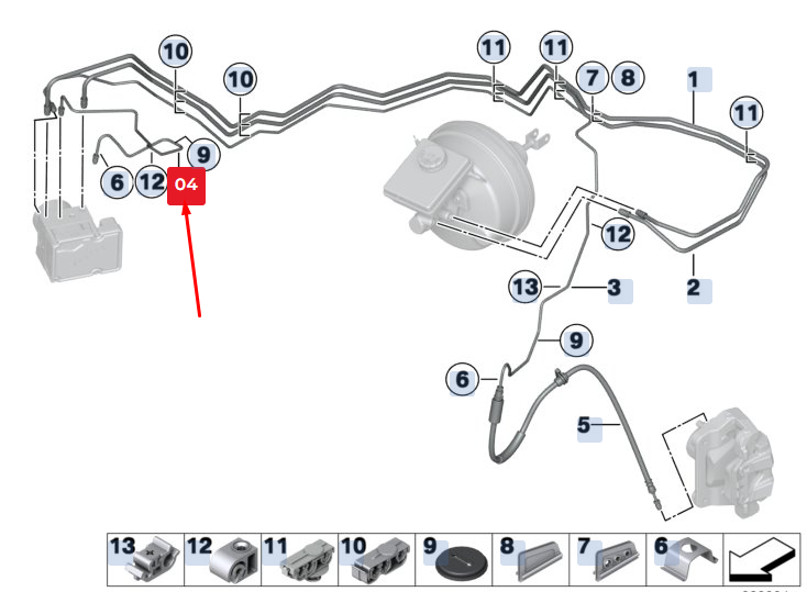 NOUVEAU TUYAU DE FREIN BMW X3 F25 34326787546 6787546 ORIGINAL