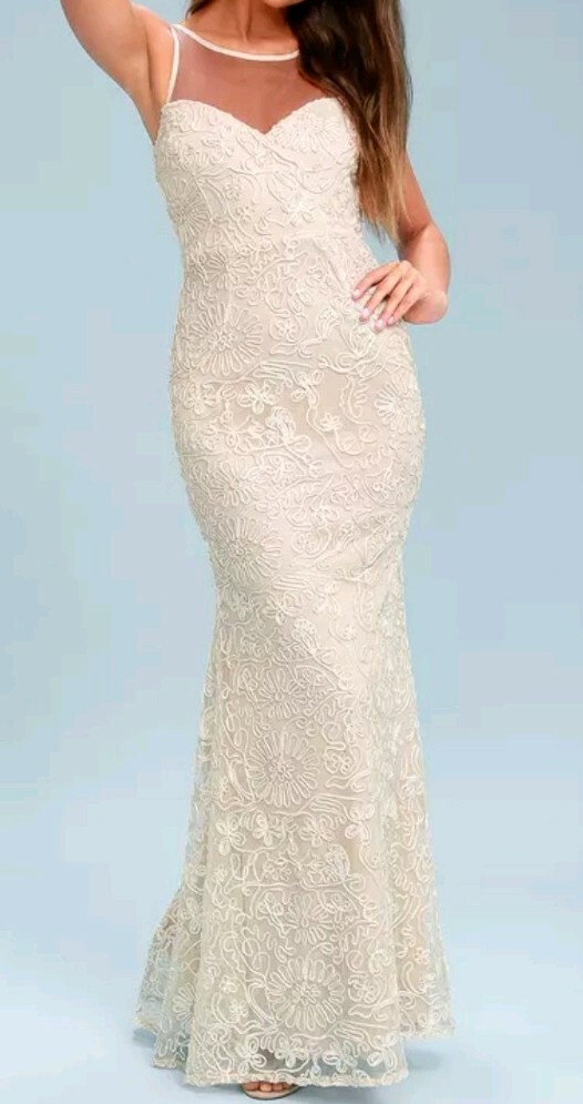 cream embroidered maxi dress FARM Rio Nature Embroidered Cream V Neckline Tunic Maxi Dre, Cream / S