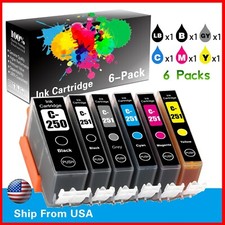 6 PK PGI250XL CLI251XL Ink Cartridge for Canon PIXMA MG6320