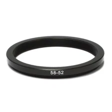 58mm to 52mm Step-Down Lens Filter Ring Adapter