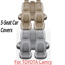 For Toyota Camry 5-seat Car Covers Full Set Napa Leather Complete Seat Protector For Toyota Camry 5-seat Car Covers Full Set Napa Leather Complete Seat Protector