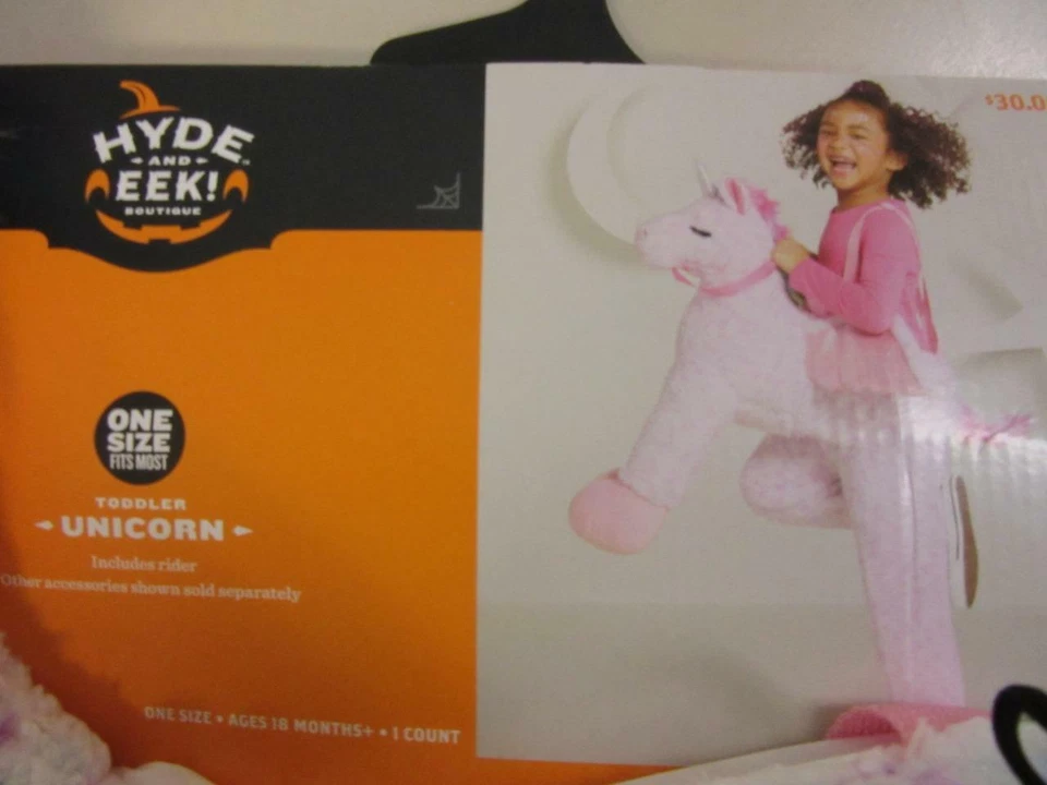 Toddler Unicorn Rider Plush Halloween Costume Pink with Wings - Image 4 of 4
