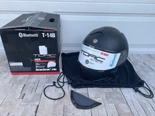 Torc T14B Mako Bluetooth Motorcycle Helmet - Flat Black - X-Large NOB Read!!