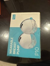 P10 Hands-Free Breast Pump Wearable, 45Kpa Strong Suction, Low Noise, 4 Modes 