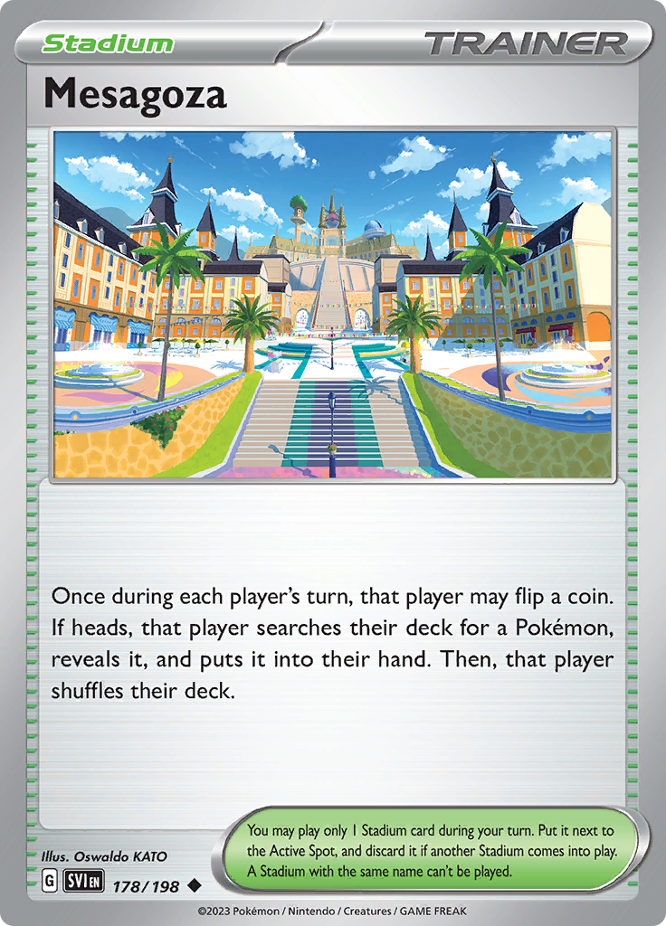Pokémon TCG Mesagoza 178/198 Scarlet & Violet: Base Set Regular | eBay