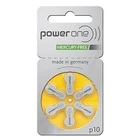 Powerone Hearing Aid Battery Size P10 - 6 batteries to 240 batteries - Fresh