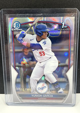 2023 Bowman Chrome Yunior Garcia #BCP-142 LAVA REFRACTOR /399 - Dodgers 1st