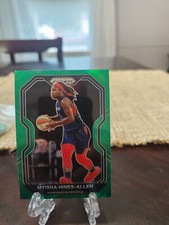 2021 Panini Prizm WNBA - Green Prizm #40 Myisha Hines-Allen Mystics