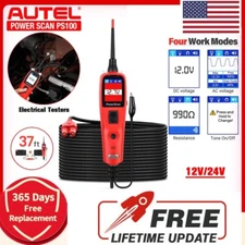 Autel Power Scan PS100 Circuit Tester Electrical Diagnostic Power Probe 12V/24V