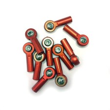 10pcs Link End Holder 26mm M3 Ball Head Aluminium Tie Rod Red Clockwise