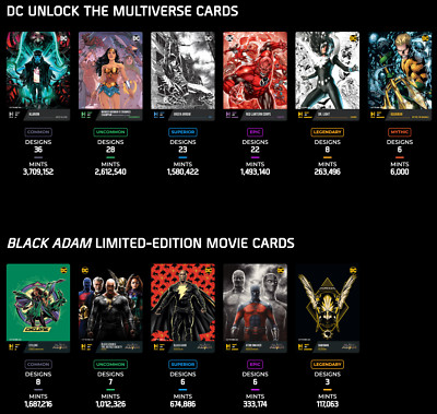 DC Universe Trading Cards - Chapter 2 - Physical Only - YOU PICK CARD