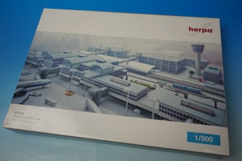 Juego básico de accesorios de diorama de aeropuerto 1:500 1 520.362 Herpa - Imagen 1 de 11