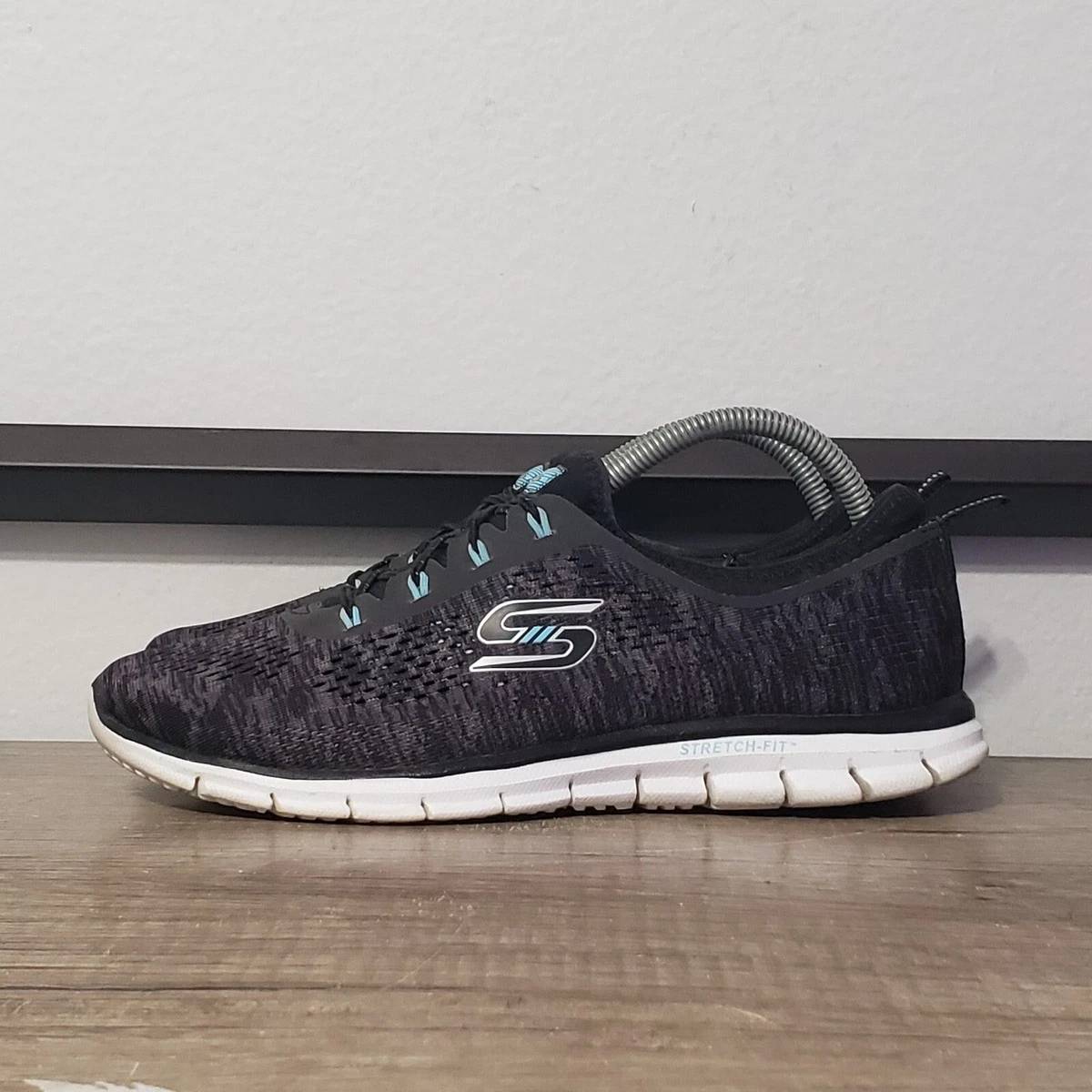 Skechers Sport Glider Fit Fearless Deep Space Women&#039;s Shoes Size 9 Black | eBay