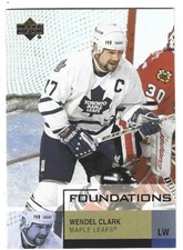 2002-03 Upper Deck Foundations NHL Hockey Wendel Clark #92 NRMT