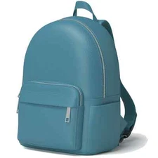 Femmes City Bureau Tages Loisirs Sac à Dos Véritable Vegan Cuir 30608 Turquoise