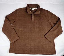 Banded Hunting Gear Henley Pullover Mid Layer Sweater Brown Men's Size 3XL XXXL