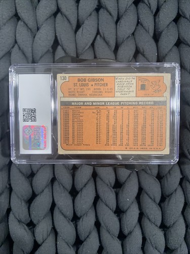 1972 Topps #130 Bob Gibson CSG 3 Very Good Vintage Cardinals Legend HoF Pop 3 - Picture 2 of 24