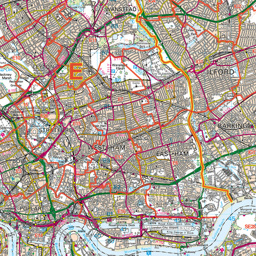 Map of Greater London Postcode Districts, Poster of London Postcodes - Picture 2 of 6