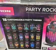 Ion Party Rocker Max Portable Speaker With Customizable Party Lights  