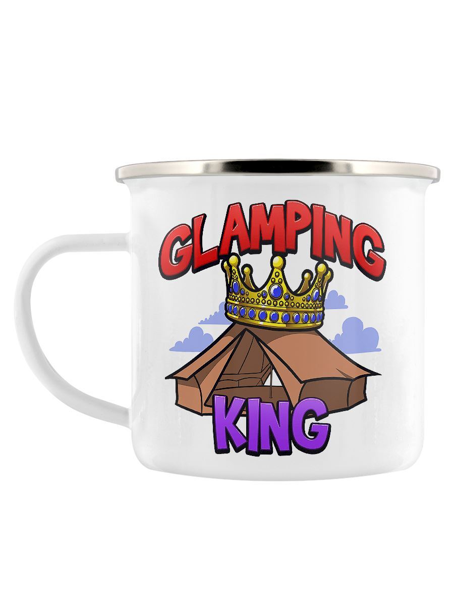 Glamping King Enamel Mug