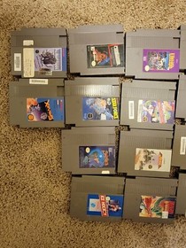 18 NES Nintendo Dragon Warrior Exodus Ultima TMNT Mario bros collection Lot 
