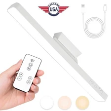 LED Motion Sensor Under Cabinet Closet Light USB Rechargeable Kitchen Strip Lamp