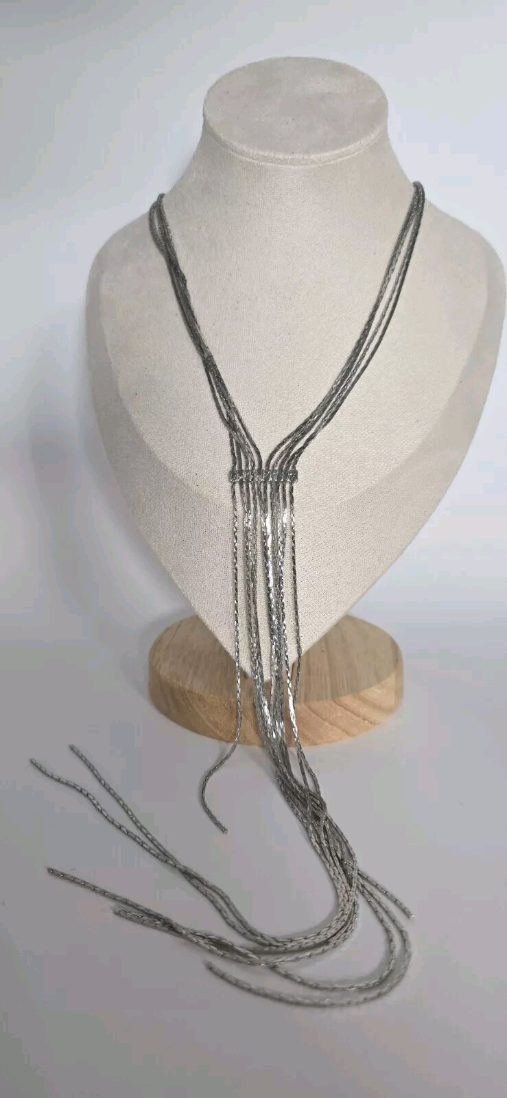 Silver Holidays Statement Necklace. Designers Vin… - image 1