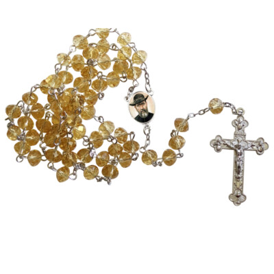 Saint Damien of Molokai Father Damien Rosary and Prayer Card | eBay