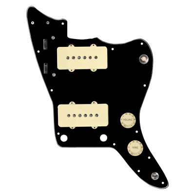 Upgraded Jazz master Vintage Loaded Pickguard Black / Cream 920D Custom