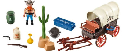 Chariot Cowboy Playmobil Western 3278 Covered Wagon Settlers