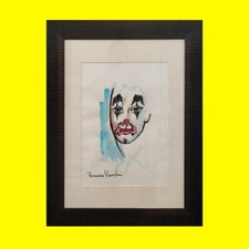 opera di romano mussolini tecnica mista clown