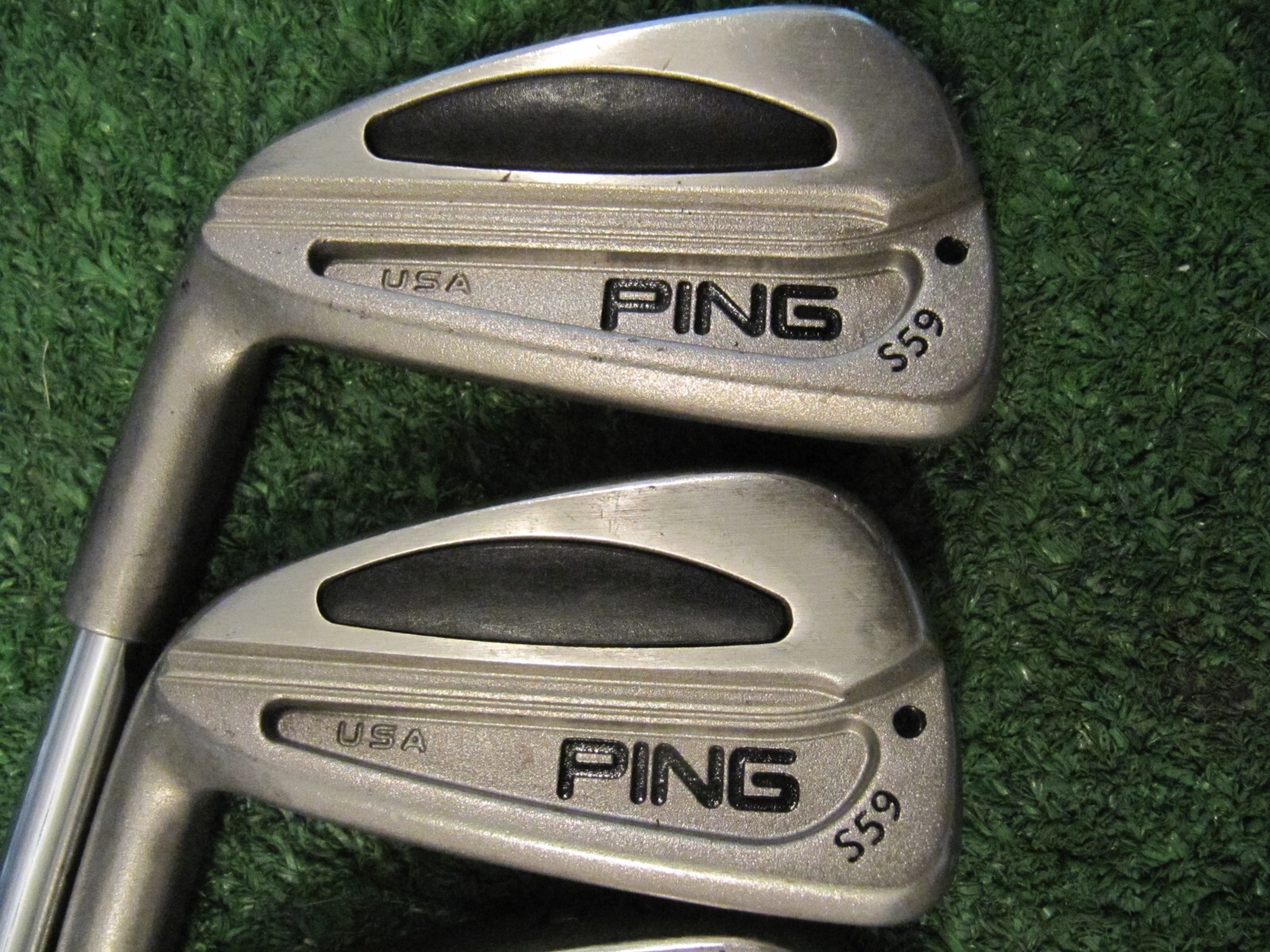 PING S59 BLACK DOT IRONS 3PW, PING TRUE TEMPER REGULAR FLEX STEEL
