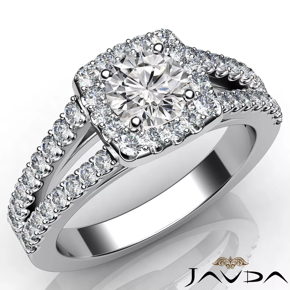 1.41ctw Anniversary Round Diamond Engagement Ring GIA H VVS1 White