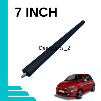 7'' Short Black Replacement Antenna Mast AM/FM For Fiat 500 (2012-2019)