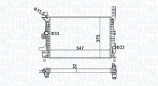MAGNETI MARELLI 350213173800 Kühler Wasserkühler Motorkühler für FORD FOCUS III