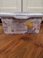 HTF Empty Huggies Baby Wipes Box Container Disney Pooh Piglet Design Purple