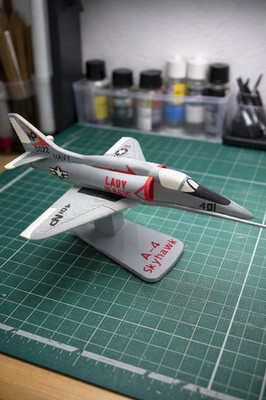 A-4 Skyhawk 3D Printed Model Kit Aircraft Building Kit Navy Jet Display Model