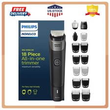 Philips Norelco Multigroom 5000 18 Piece All-in-One Beard and Hair Trimmer MG...
