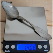Antique Engraved Spoon N E Crittenden C Initi...