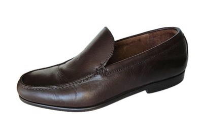 Allen Edmonds Rialto 7.5 EEE brown leather loafers men s slip-on Dress shoes