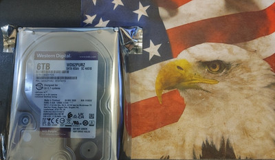 WD Purple 6TB Surveillance HDD - WD62PURZ - 3.5'' SATA - New/Open Bag