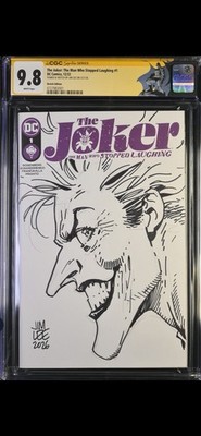 The Joker Jim Lee Sketch Cover Original Art