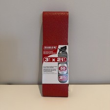 NEW Diablo 3" x 21" 50 Grit Sanding Belt 2 Pack  DCB321050S02G