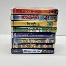 Lot Of 8 Walt Disney Home Video VHS Movies