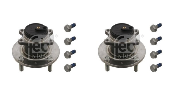 Febi Bilstein 2X Radnabe Radlagersatz Hinten FüR Smart Forfour Mitsubishi Colt-image