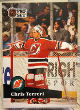 1991-92 Pro Set French Chris Terreri #137 New Jersey Devils