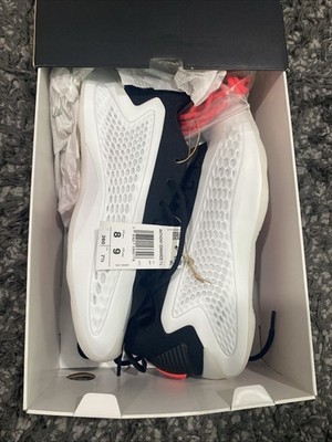 adidas Anthony Edwards 1 Low Size 8 White/Black Basketball Sneakers JQ6140