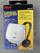 RCA RP2212 Portable CD Player With RCA Headphones TESTED Due To Age