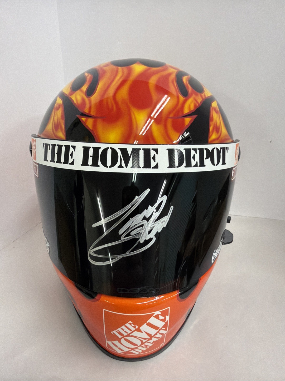 Tony Stewart Signed #20 Home Depot Simpson Full Size Replica Helmet COA NASCAR